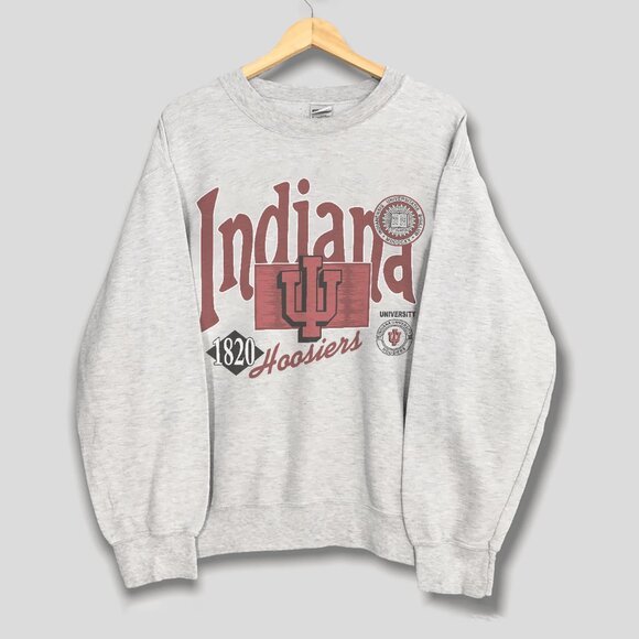 Vintage University of Indiana Hoosiers Sweatshirt, iuhoosiers Men Women Shirt - Picture 1 of 2